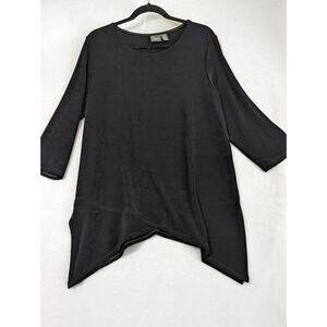 Chicos Travellers Aysymetrical Top size 2 Tunic Bust 41".CB26" Sides Longer